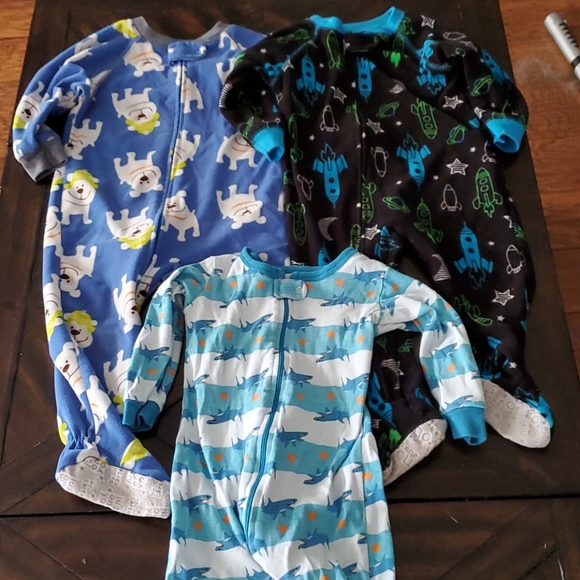 24 month boy footed pajamas